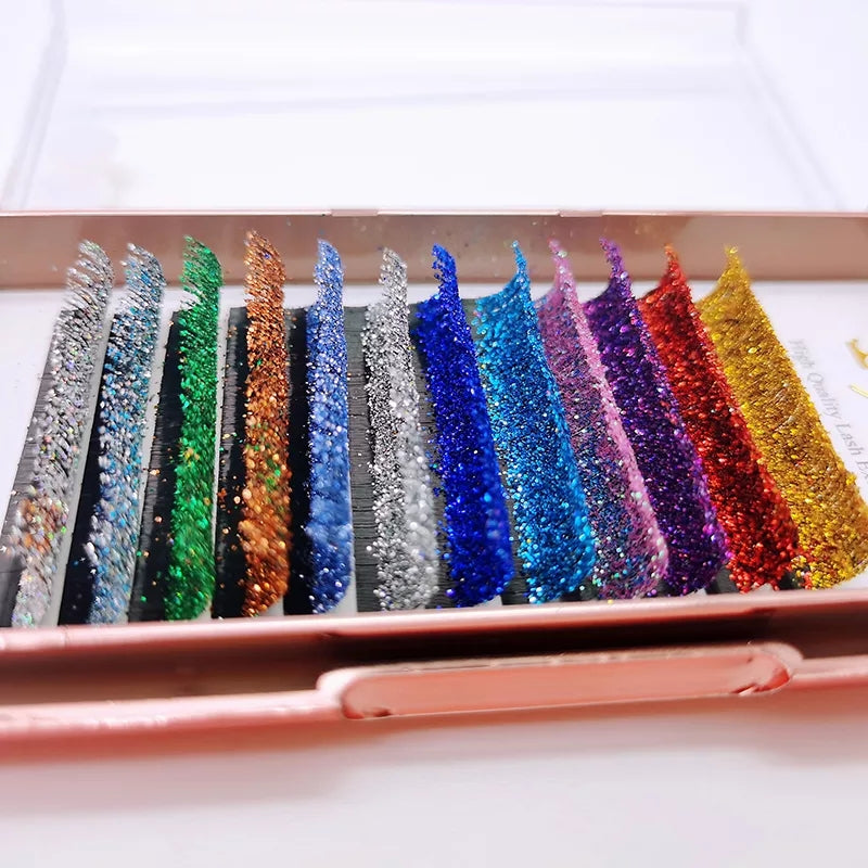 Glitter lash tray