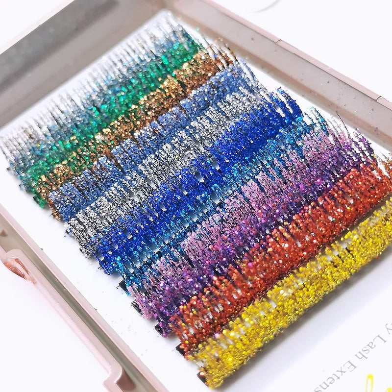 Glitter lash tray