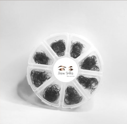 Mixed Sizes Tray Pro-made Loose Fans 3D-14D (1000 fans)