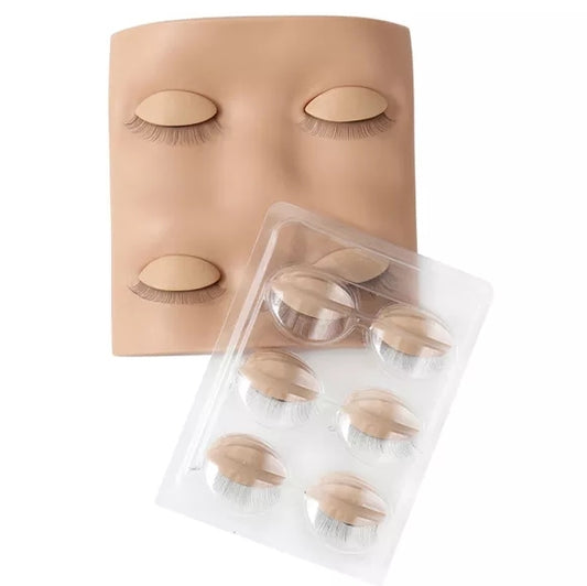 Training Mannequin face set with 5 sets of Eyelids
